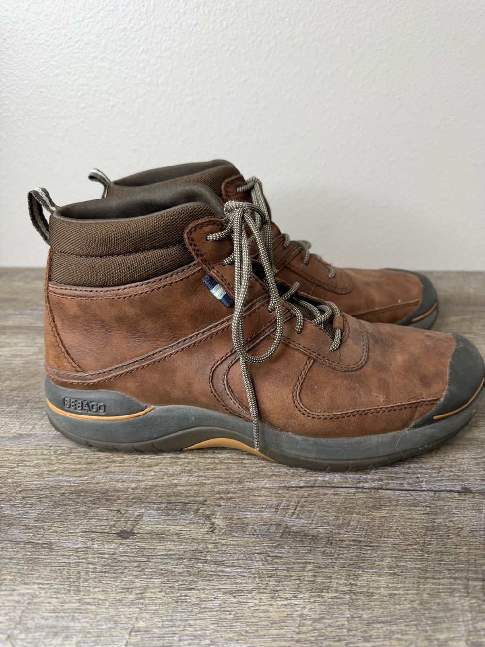 Sebago Explorer Ankle Boot Men's 9.5 Brown Leather Lace-Up Outdoor Hiking